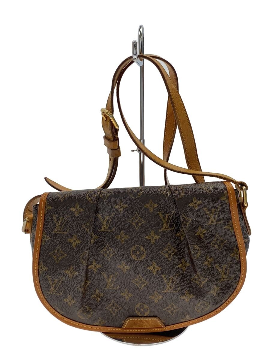 【中古】LOUIS VUITTON◆メニルモンタンPM_モノグラム・帆布/PVC/BRW【御徒面子】