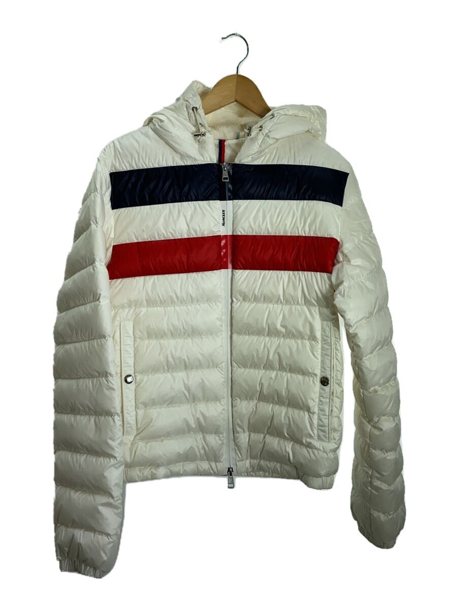 【中古】MONCLER◆落ち込む上衣/2/ナイロン/WHT【メンズウェア】
