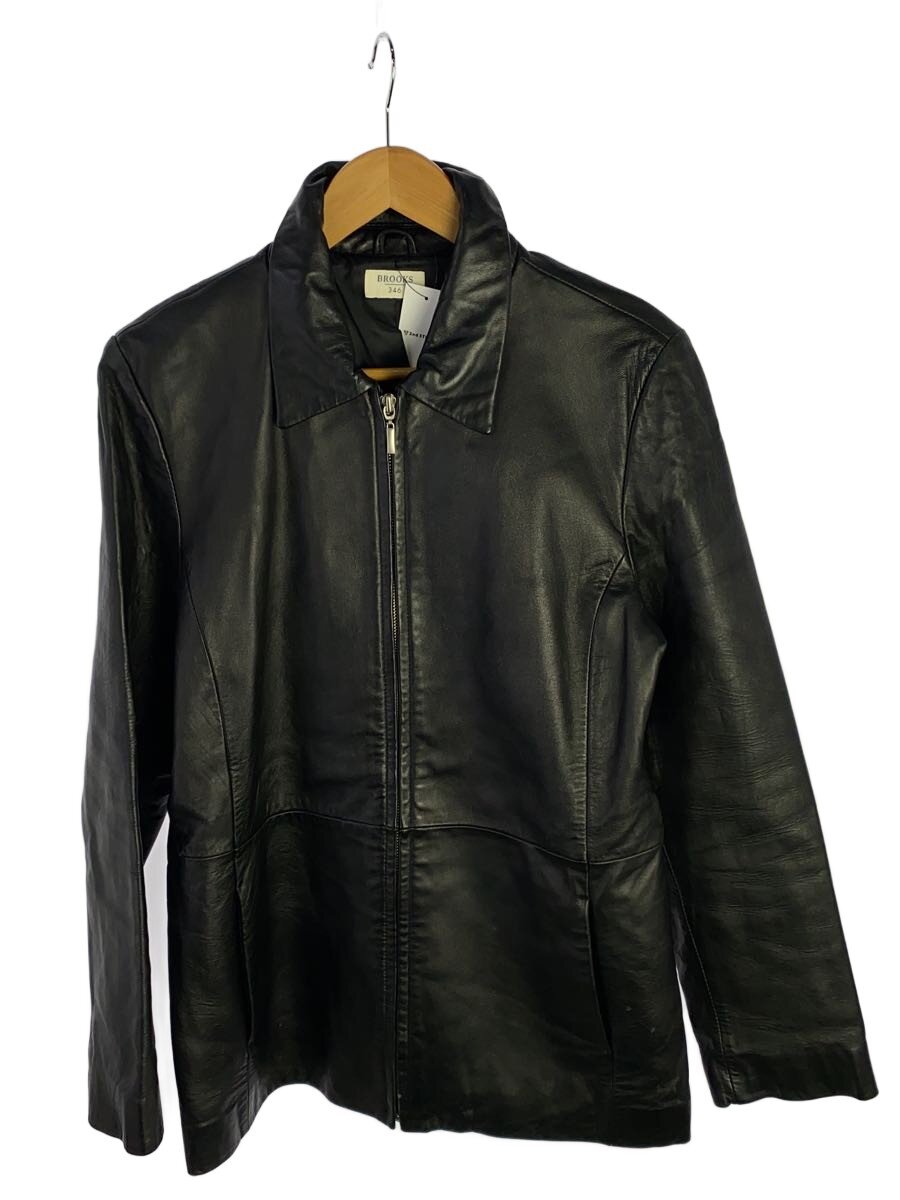 【中古】BROOKS BROTHERS◆レザージャケット・ブルゾン/--/羊革/BLK/無地【メンズウェア】|2nd STREET 店