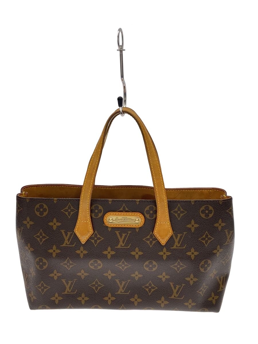 【中古】LOUIS VUITTON◆ウィルシャーPM_モノグラム・帆布/PVC/BRW/M45643【御徒面子】