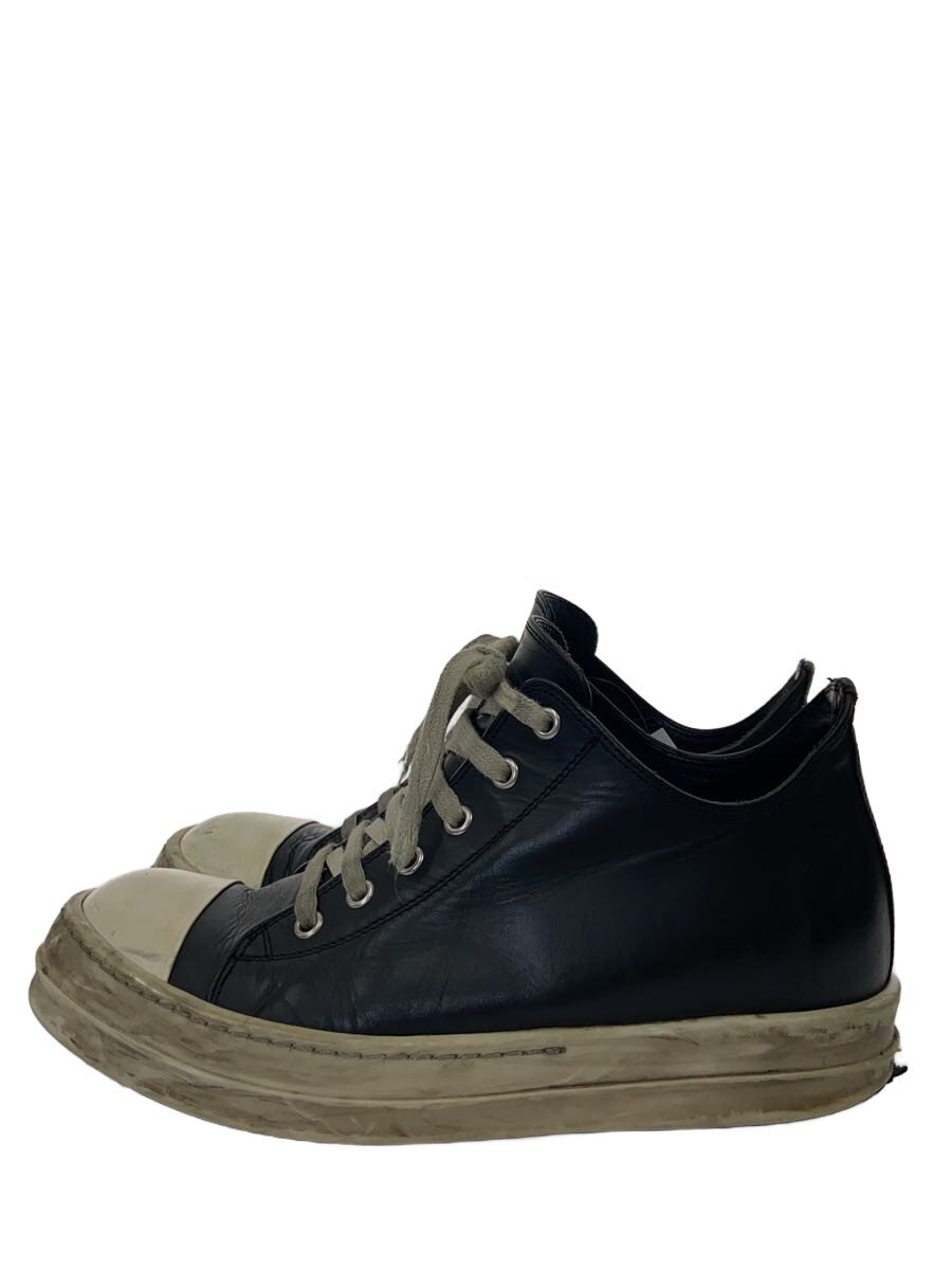【中古】Rick Owens◆ローカットスニーカー/39/BLK/なめし革/SNEKERS/RAMONS/物質の状態思いめぐらす【シューズ】