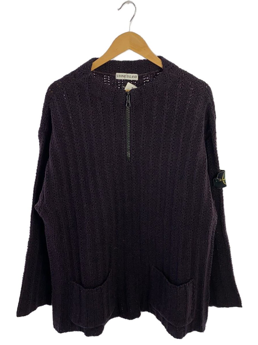 【中古】STONE ISLAND◆編み物・スウェーター(朦々たる)/XL/毛糸/BRW【メンズウェア】