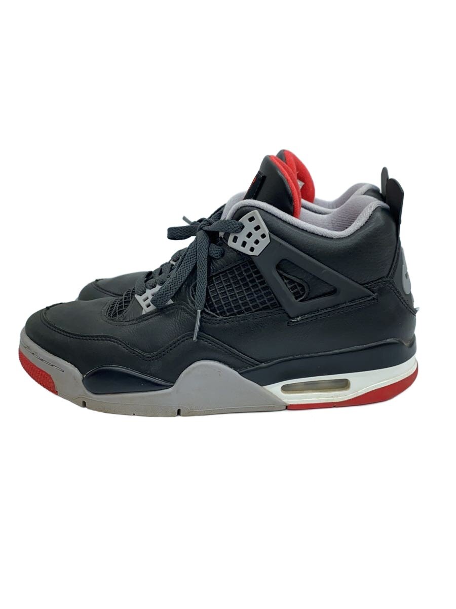 【中古】NIKE◆AIR JORDAN 4_エアジョーダン 4/27.5糎/BLK【シューズ】