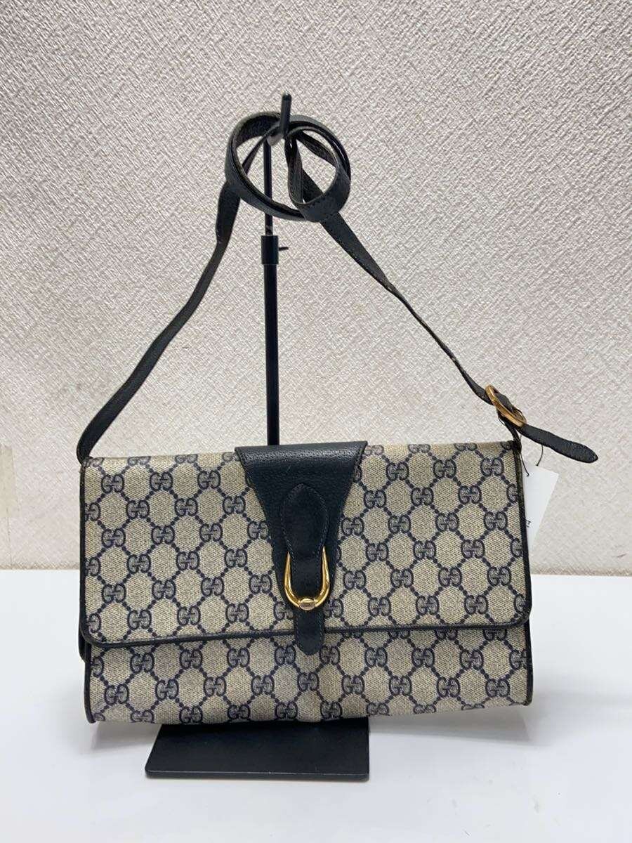【中古】GUCCI◆ショルダーバッグ/PVC/NVY/総柄/904・02・050【御徒面子】