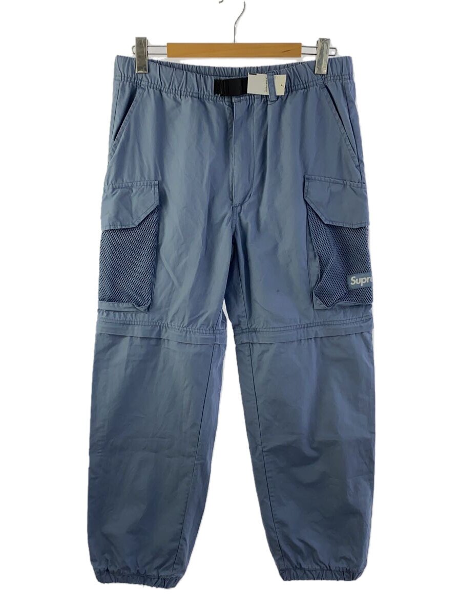【中古】Supreme◆カーゴパンツ/S/綿織物/BLU/Mesh Pocket Belted Cargo Pant【メンズウェア】