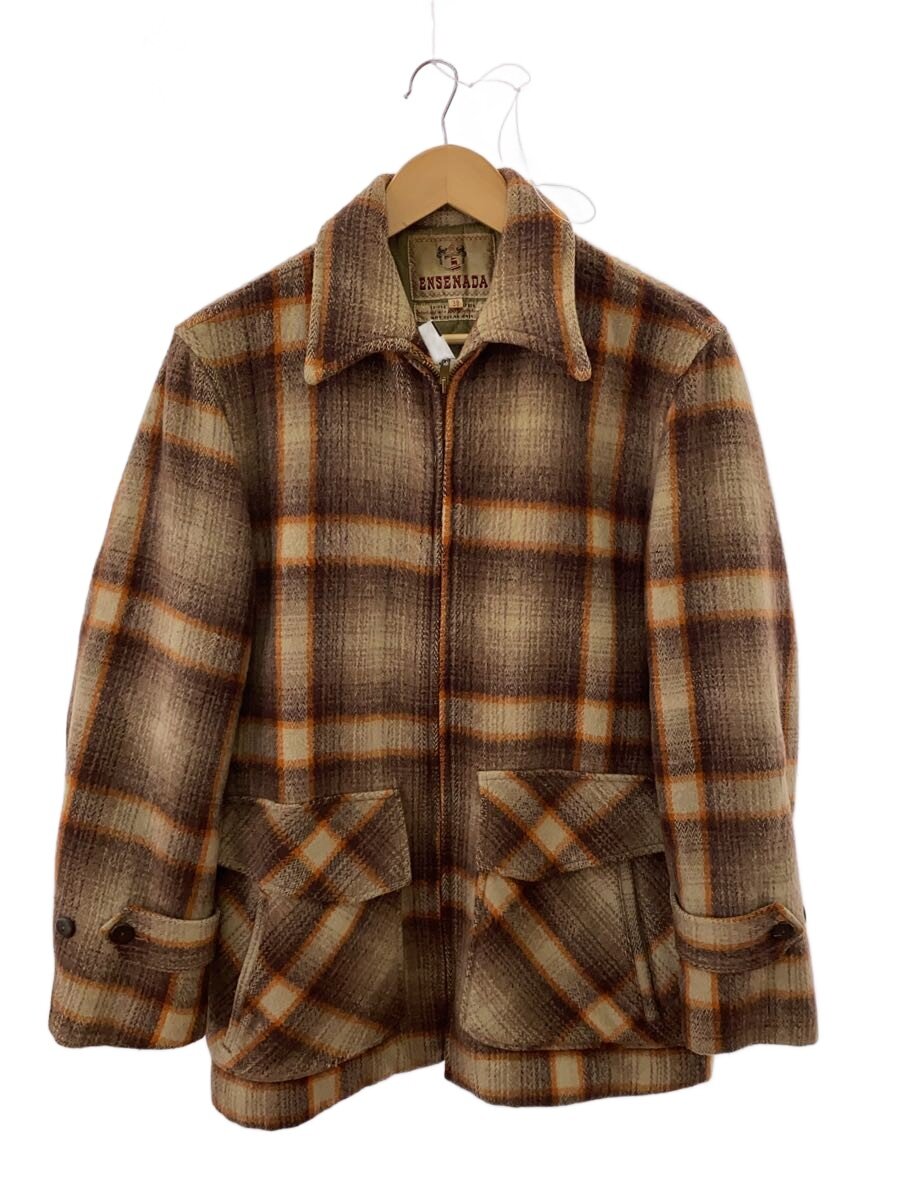 【中古】50s/ENSENDA/ウールジップジャケット/TALONジッパー/38/ウール/マルチカラー/チェック【メンズウェア】|2nd STREET 店