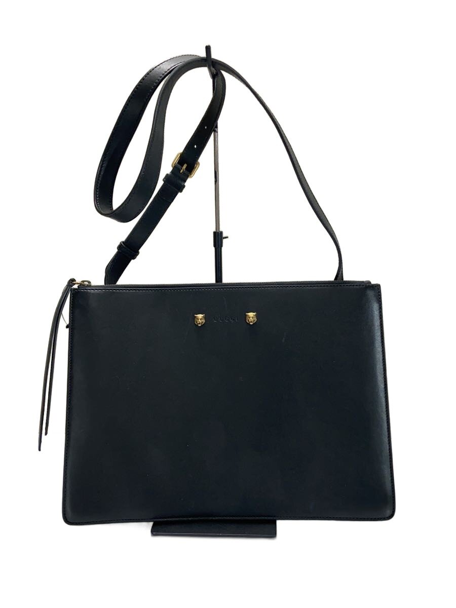【中古】GUCCI◆ショルダーバッグ_アニマリエ/レザー/BLK【バッグ】｜2ｎｄ STREET 店