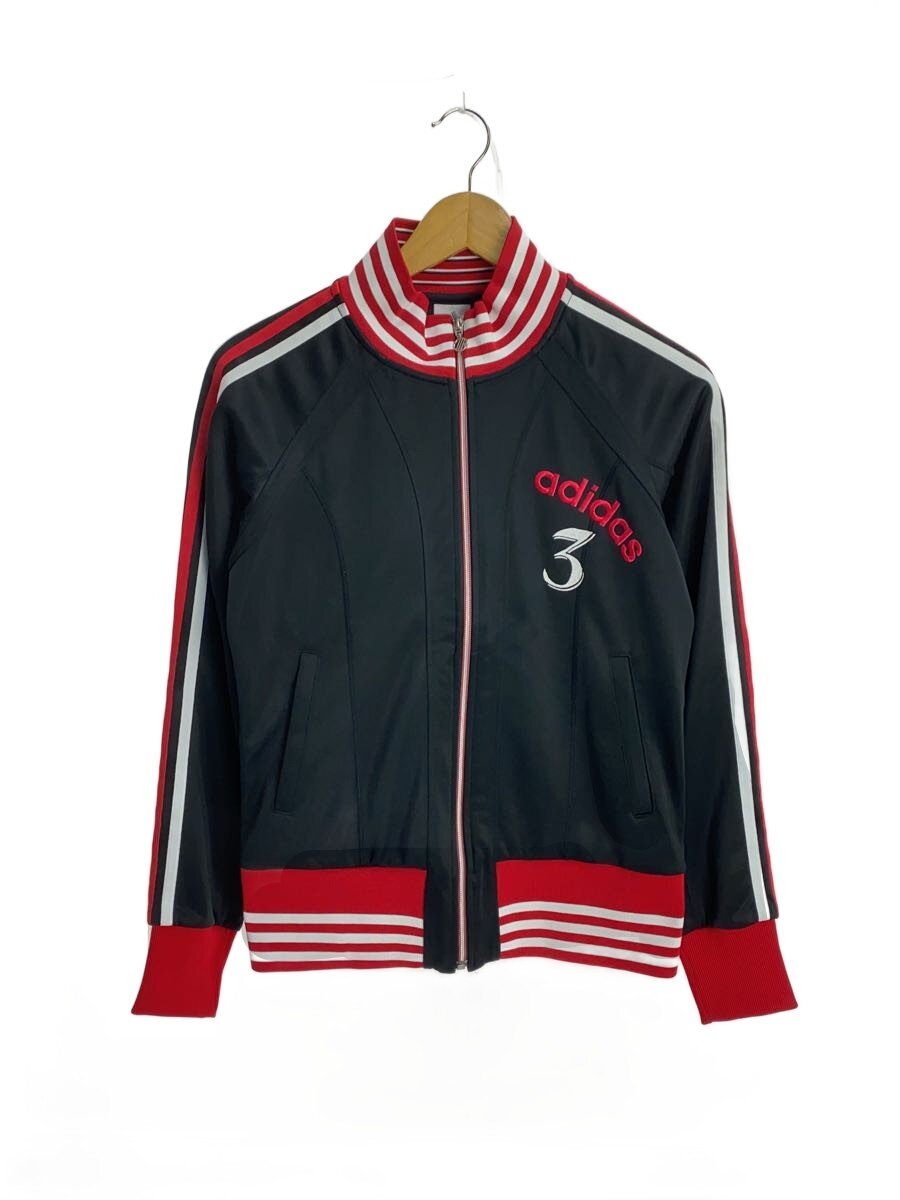 【中古】adidas◆ロゴタイプ刺しゅう/スリー伝達ルート/貨物自動車上衣/プルオーバー/L/BLK/うしろ側刷り上げる//【レディース御召しもの】