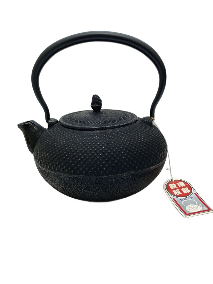 【中古】南部鉄器◆算玉アラレ/1.5L/鋳吉/BLK【キッチン用品】