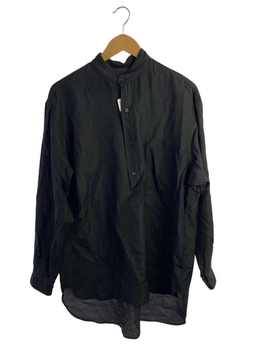 【中古】COMOLI◆長袖プルオーバー/2/羊毛/BLK/V01-02014【メンズウェア】