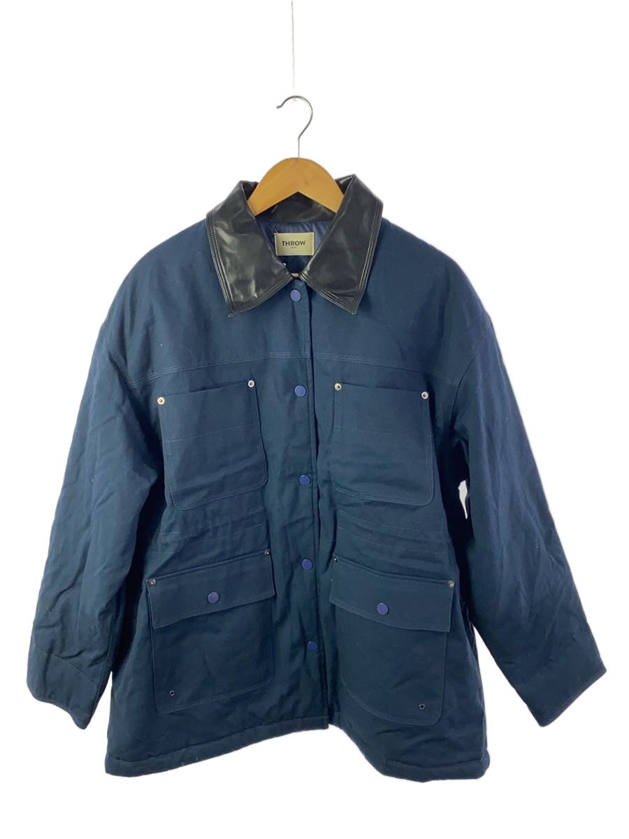 【中古】THROW◆上衣/FREE/綿織物/NVY/030HA030-1961【レディース御召しもの】