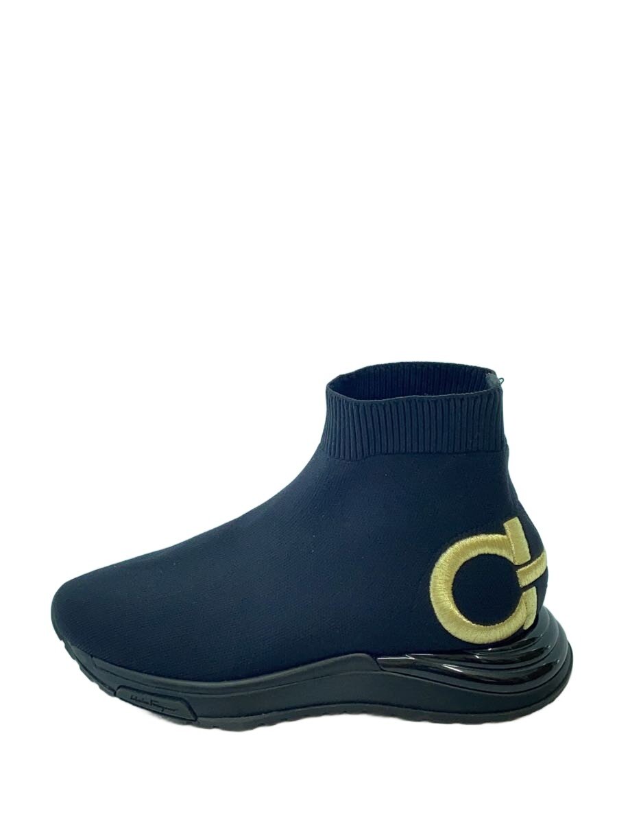 【中古】Salvatore Ferragamo◆ガンチーニニットショートブーツスニーカー/ブーツ/UK6.5/BLK/0742636【シューズ】|2nd STREET 店