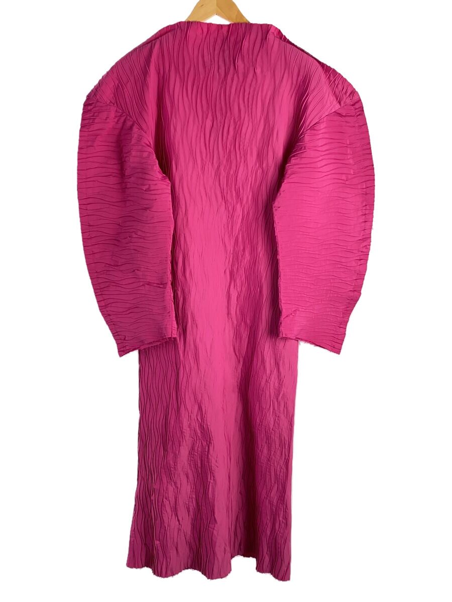 【中古】BELPER◆PLEATED DRESS/長袖衣装/2/ポリエステル/PNK/2111-1924//【レディース御召しもの】