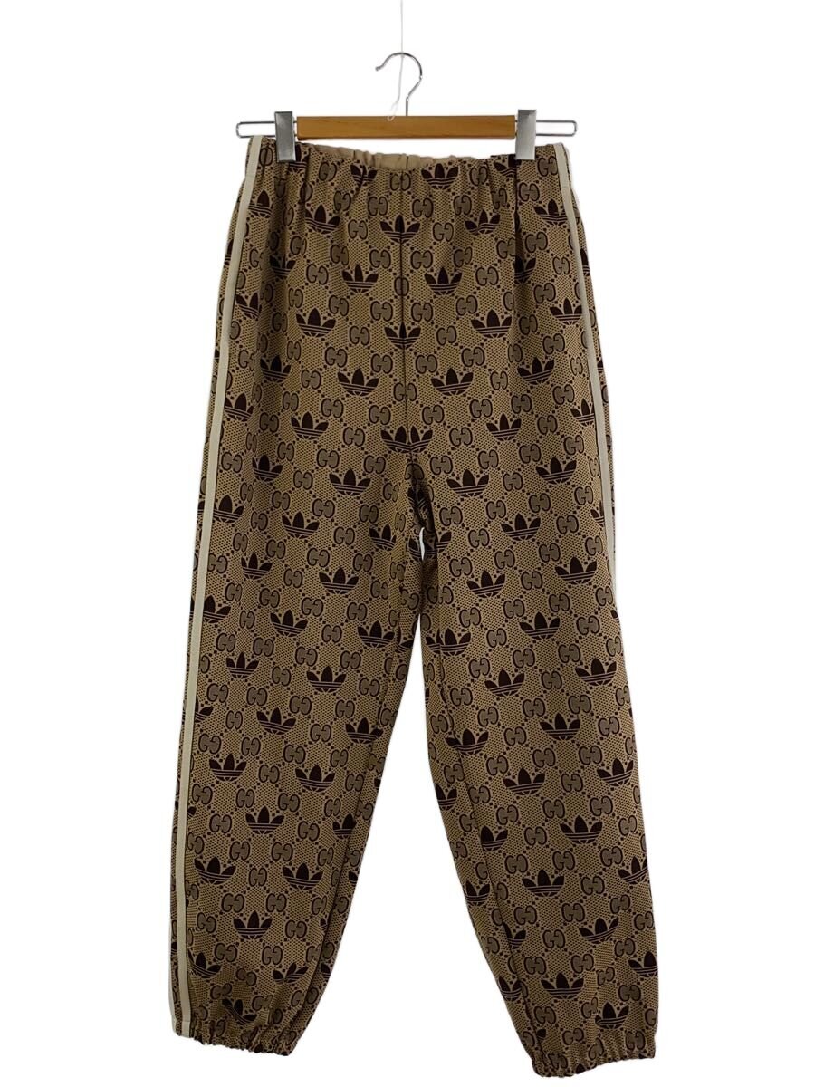 【中古】GUCCI◆23SS/×ADIDAS/GG TREFOIL JOGGER PANT/S/BEG/722980 XJE1O【メンズウェア】