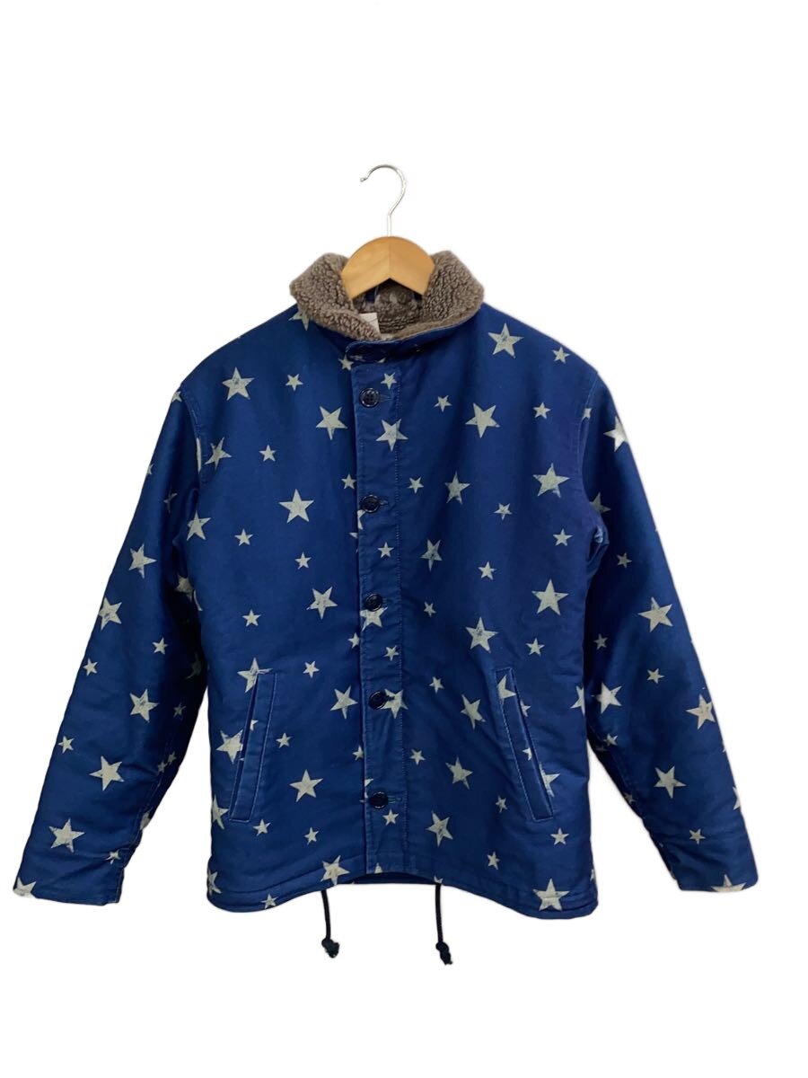 【中古】CALEE◆星柄/N-1/デッキジャケット/M/コットン/BLU【メンズウェア】｜2ｎｄ STREET 店 9,187円