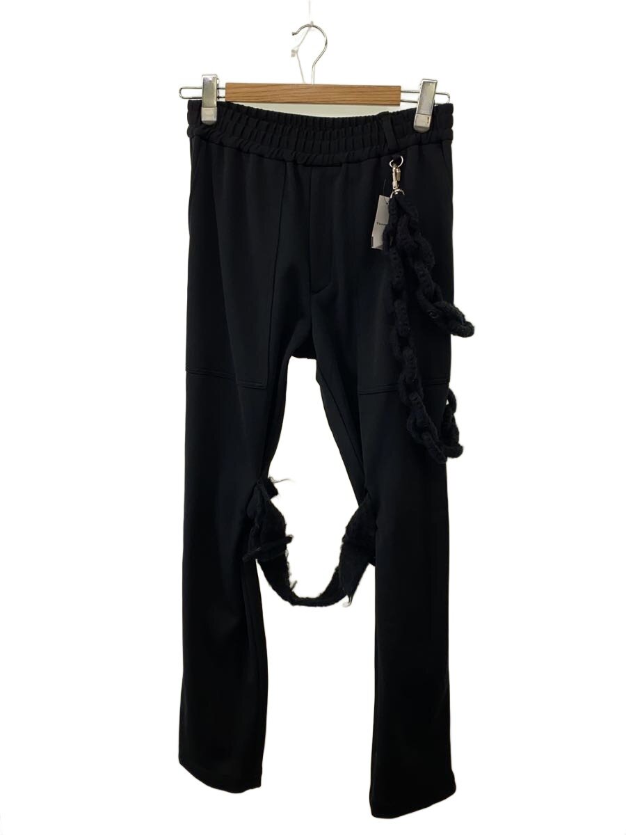 【中古】amok◆Bondage Knit Pants /下つ方/S/ポリエステル/BLK/232063/ウォレットチェーン欠品//【メンズウェア】