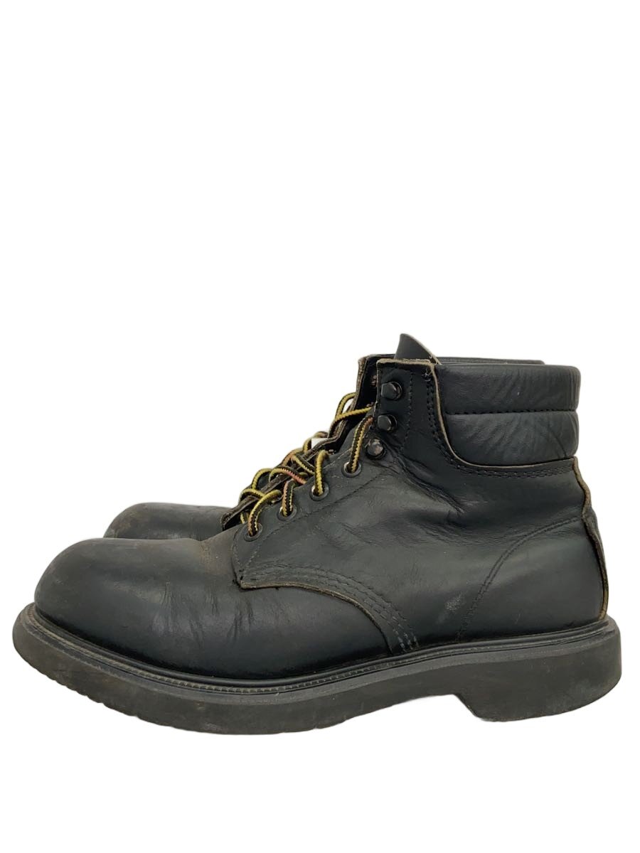 【中古】RED WING◆レースアップブーツ・アイリッシュセッター/--/BLK/なめし革//【シューズ】