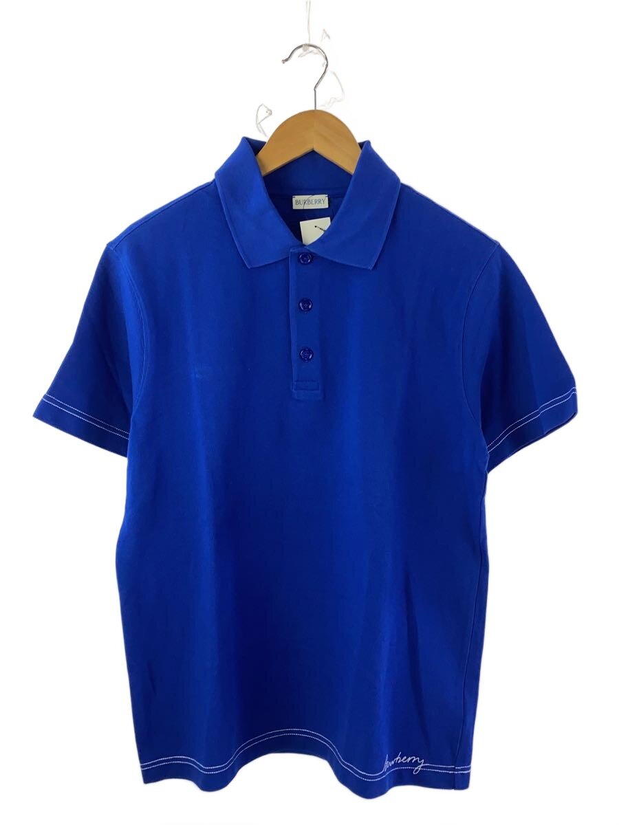 【中古】BURBERRY◆ポロシャツ/M/コットン/BLU/8090491【メンズウェア】|2nd STREET 店
