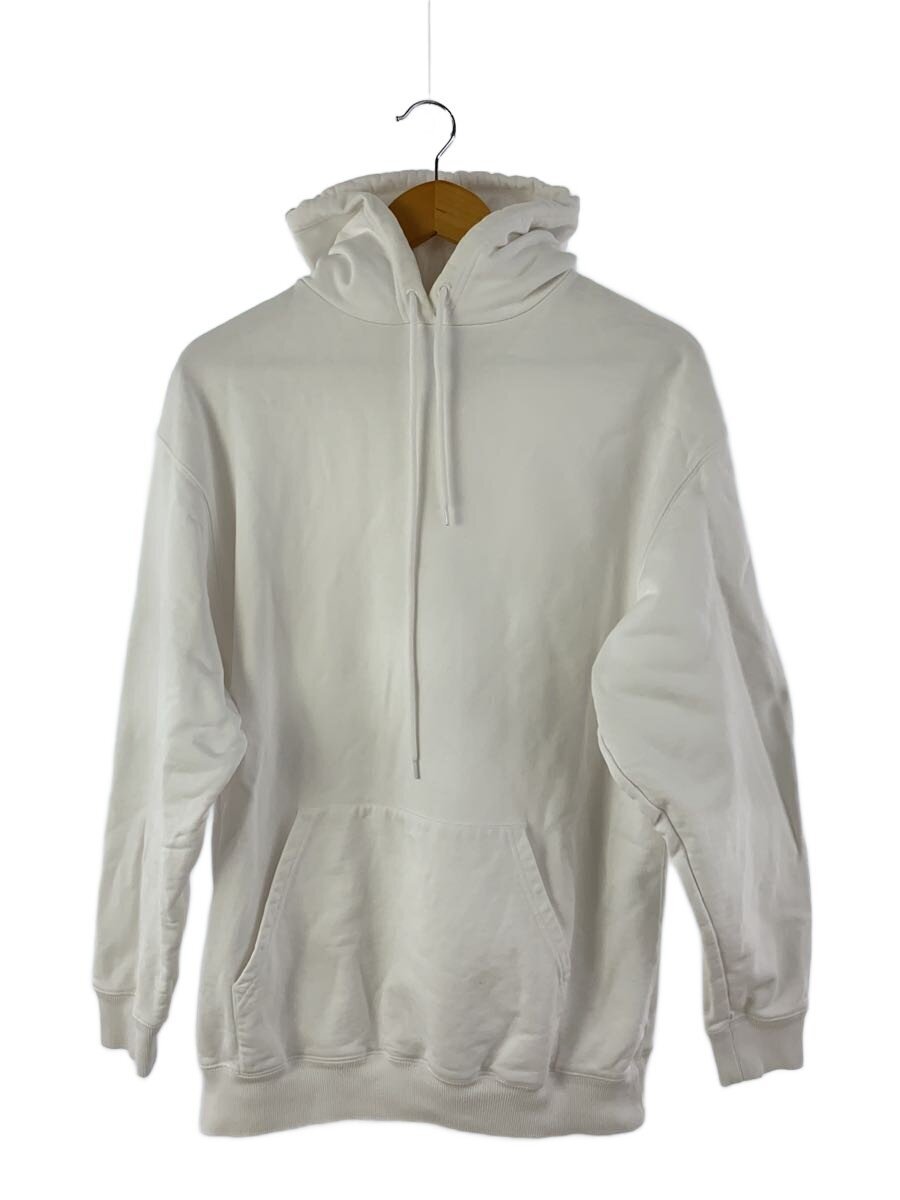 【中古】BALENCIAGA◆ボンネットロゴタイプ/パーカー/XS/綿織物/WHT/528351/汚れた状態有/シミ有【レディース御召しもの】