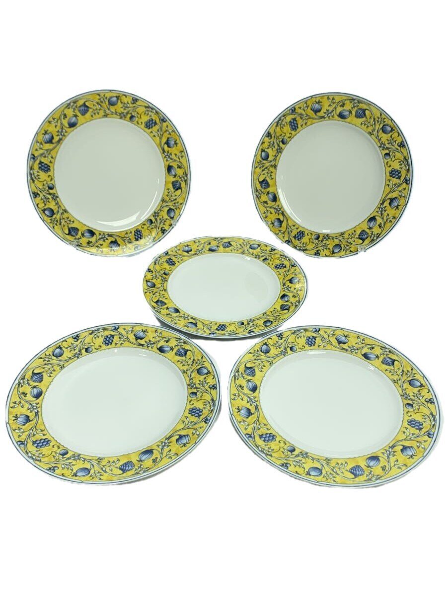 【中古】Noritake◆サンレモ/SanRemo/プレート/5点セット/イエロー/ノリタケ【キッチン用品】