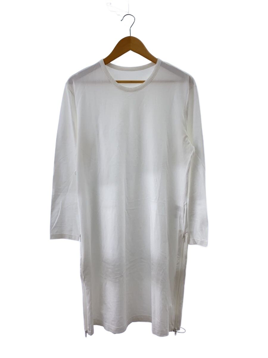 【中古】Ground Y◆長袖ティーシャツ/1/綿織物/WHT/GA-T78-040【メンズウェア】