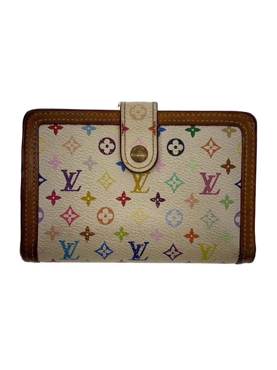 【中古】LOUIS VUITTON◆ポルト・フォイユ・ヴィエノワ_モノグラム・マルチ色つや_ブロン/PVC/マルチ色つや/レディース【服飾雑貨他】