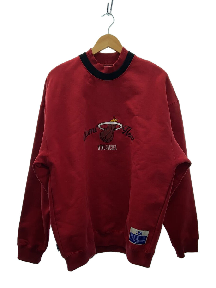 【中古】WIND AND SEA◆流汗/L/綿織物/RED/wds-c-nba5-24-q3-02【メンズウェア】