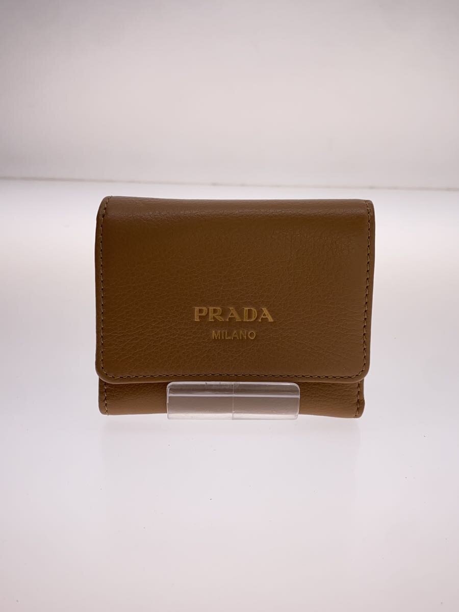 【中古】PRADA◆3つ折り財布/レザー/BRW/レディース【服飾雑貨他】｜2ｎｄ STREET 店
