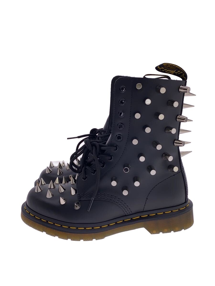 【中古】JUNYA WATANABE COMME des GARCONS◆1490 JW STUDS CUSTOM/ブーツ/UK6/BLK/なめし革//【シューズ】