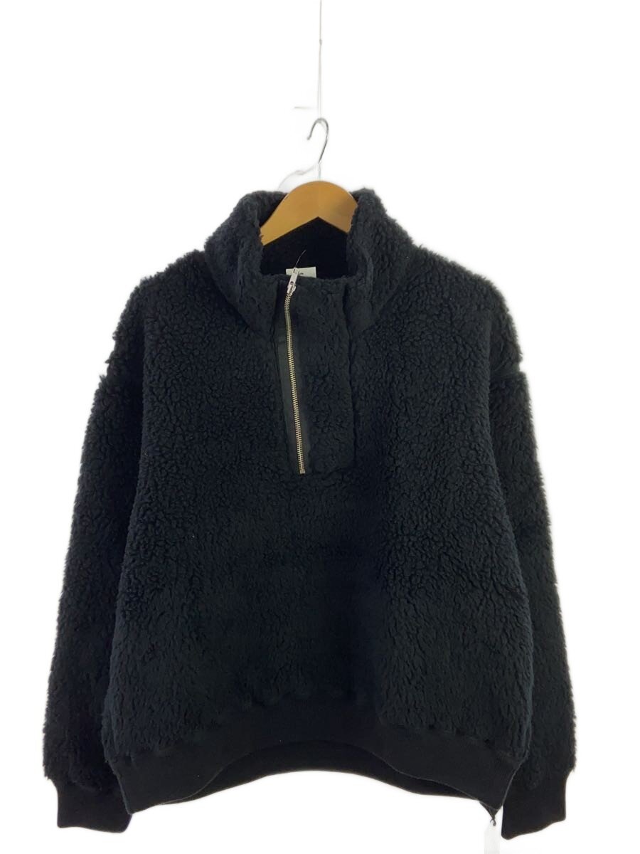 【中古】C.E(CAV EMPT)◆ヘビーウールボア ハーフジップジャケット/L/羊毛/BLK/CES24CS22【メンズウェア】