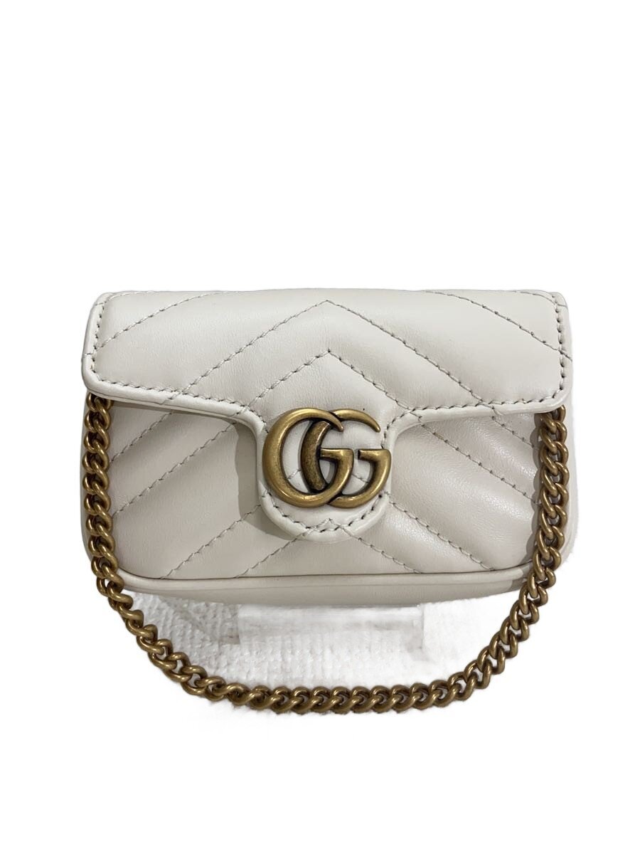 【中古】GUCCI◆合切袋/--/CRM/無地/575161・203887【御徒面子】
