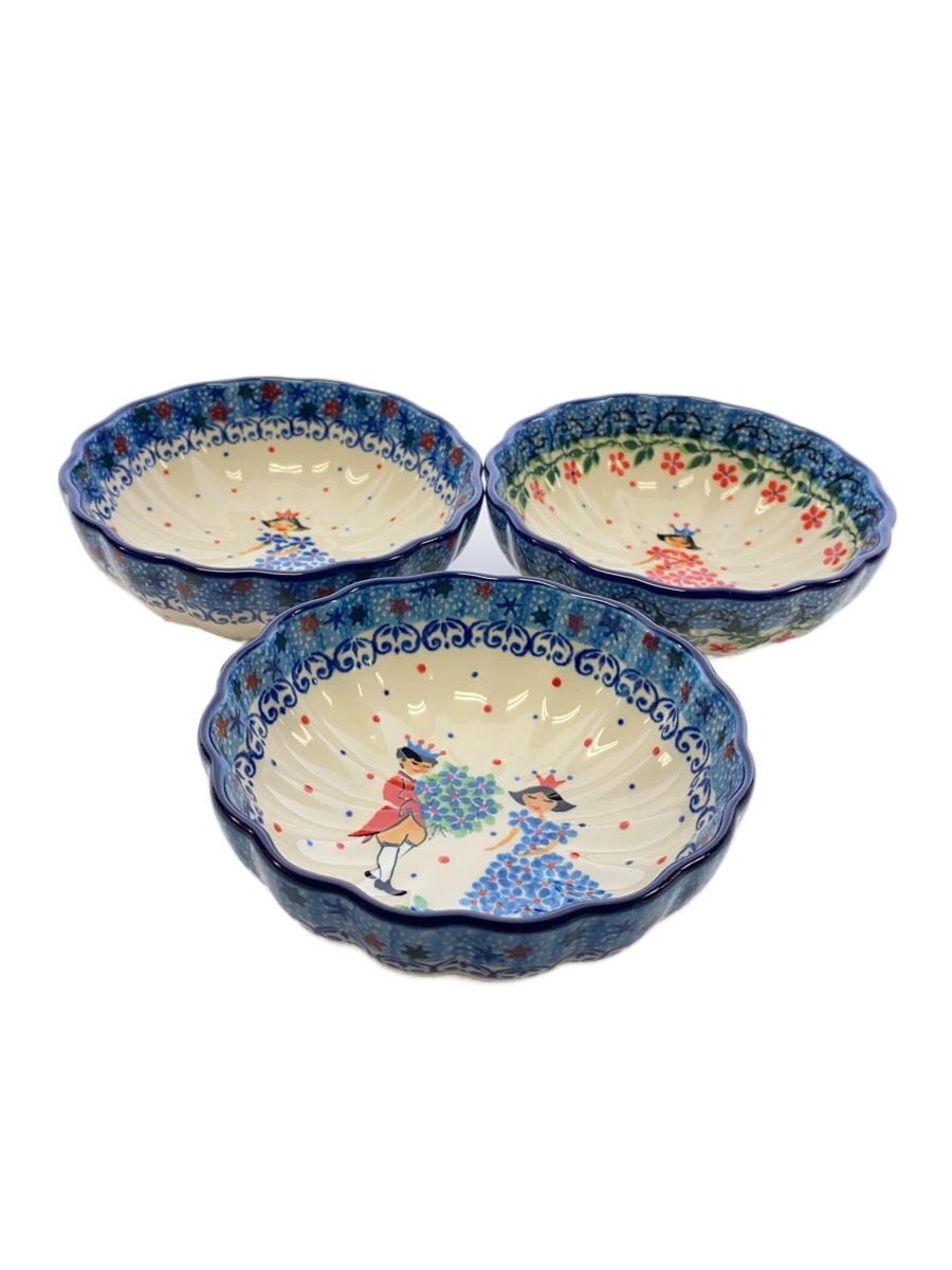 【中古】CERAMIKA ARTYSTYCZNA◆ボウル/12CM/洋食器その他/3点セット【キッチン用品】