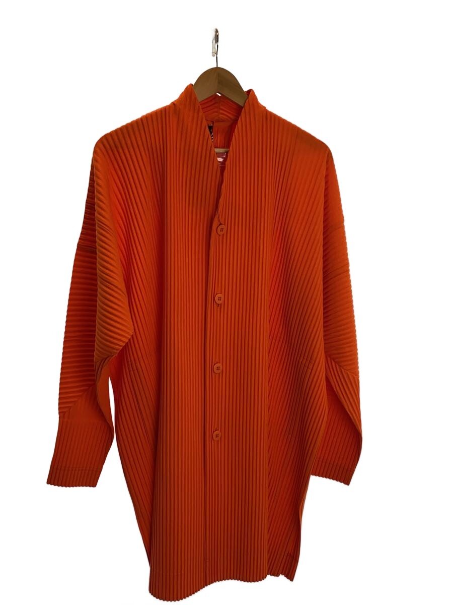 【中古】HOMME PLISSE ISSEY MIYAKE◆◆/厚地の外套/2/ポリエステル/ORN/無地/HP51-JL106【メンズウェア】