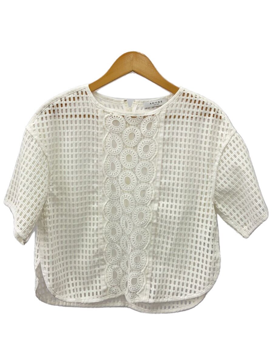 【中古】ADORE◆半袖ブラウス/38/ポリエステル/WHT/531-110329【レディースウェア】｜2ｎｄ STREET 店