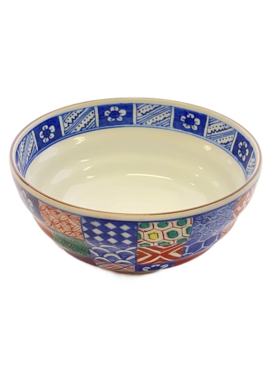 【中古】碧黄石/桝色小紋飯碗/和食器余分の物/清水焼【勝手もと装置】