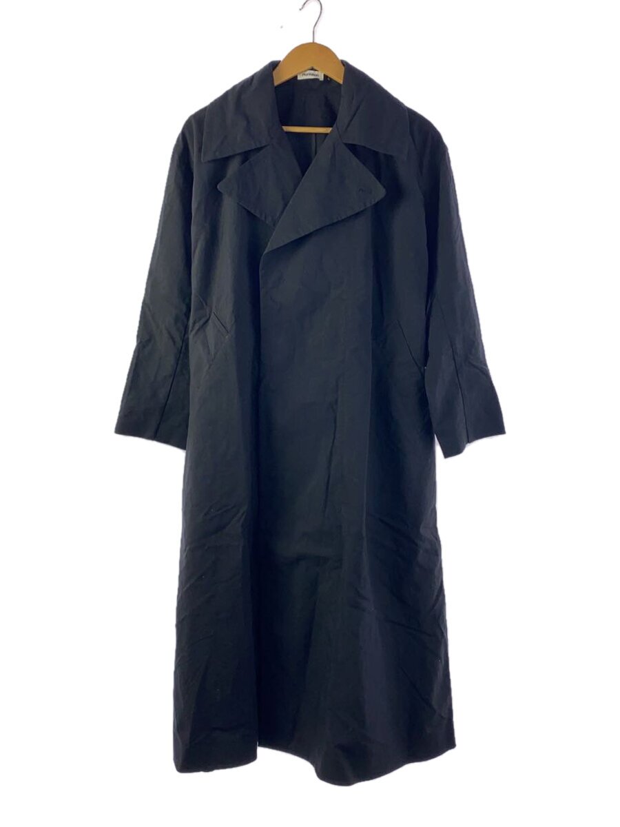 【中古】Plantation◆×DESCENTE/トレンチコート/S/ナイロン/BLK/PL13-FA002/ラインドライヴ欠品【レディース御召しもの】