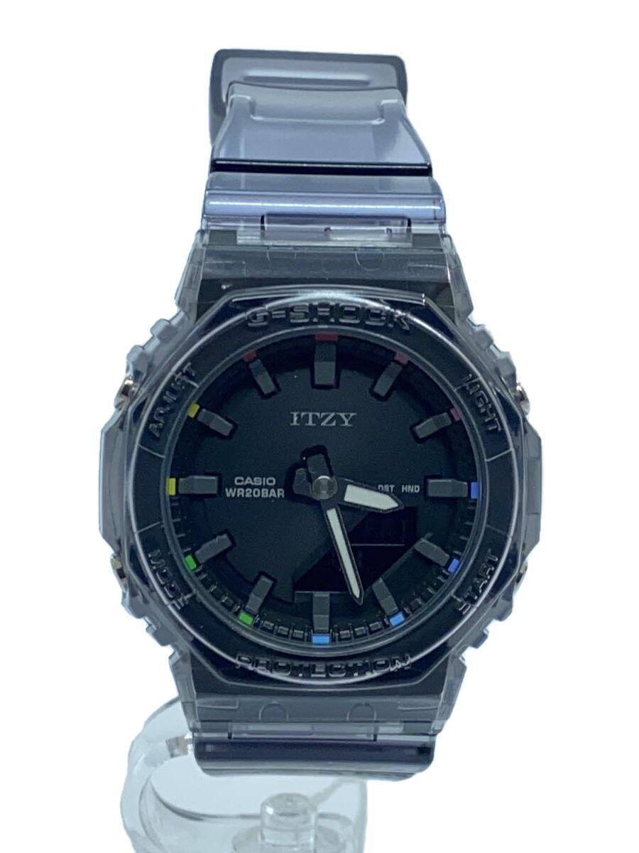 【中古】CASIO◆石英ウオッチ/アナログ/BLK/GRY/GMA-P2100ZY-1AJR【服飾雑貨他】