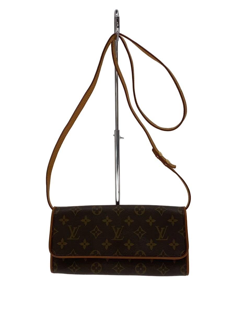 【中古】LOUIS VUITTON◆ポシェット・ツインGM_モノグラム・キャンバス/PVC/BRW【バッグ】｜2ｎｄ STREET 店 39,754円