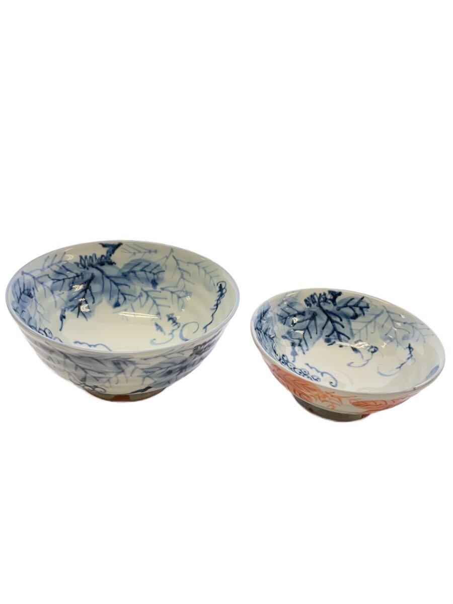 【中古】組飯碗/ぶどう/和食器余分の物/2点書き割り/清水焼【勝手もと装置】