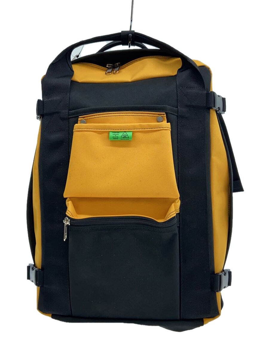 【中古】PORTER◆UNION RUCKSACK/背嚢/うしろ側容器に並べる/吉田嚢/YLW/782-08690【御徒面子】