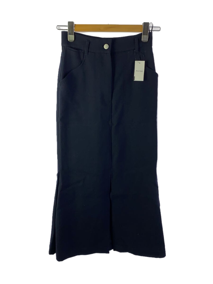 【中古】mame kurogouchi◆high waisted wool trapeze skirt/1/羊毛/NVY/MM21FW-SK030【レディース御召しもの】