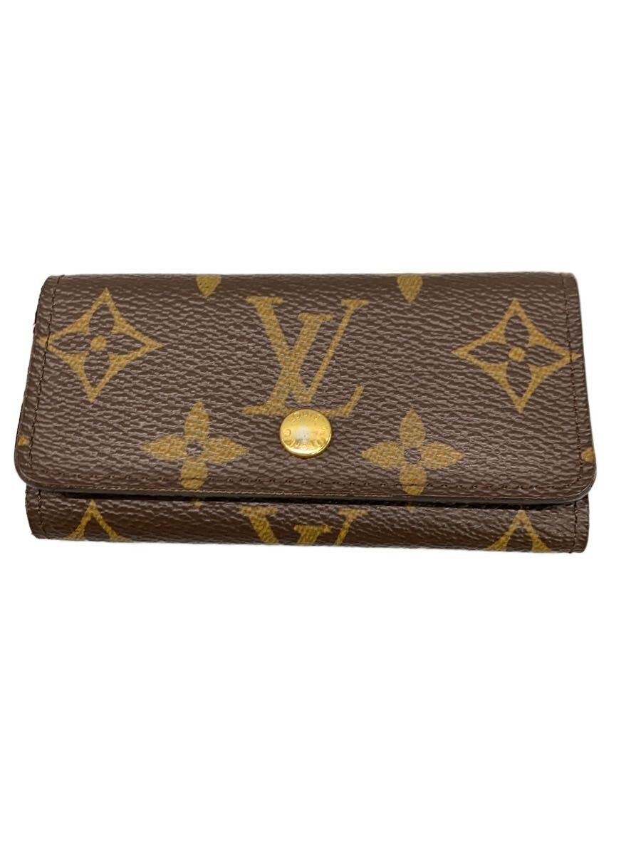 【中古】LOUIS VUITTON◆ミュルティクレ4_モノグラム・キャンバス/--/BRW/総柄/メンズ【服飾雑貨他】|2nd STREET 店