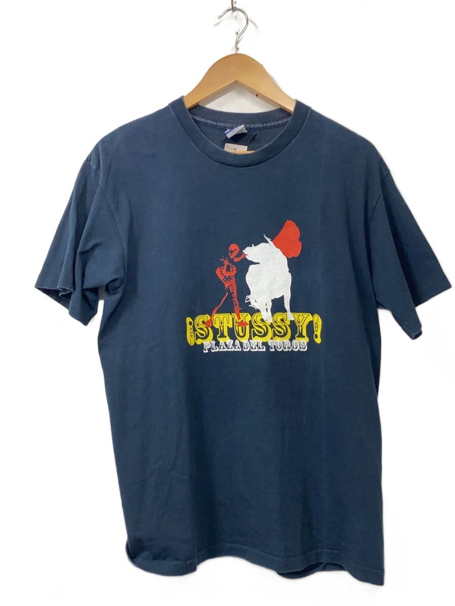 【中古】STUSSY◆OLD/90S/プルオーバー/M/綿織物/NVY【メンズウェア】