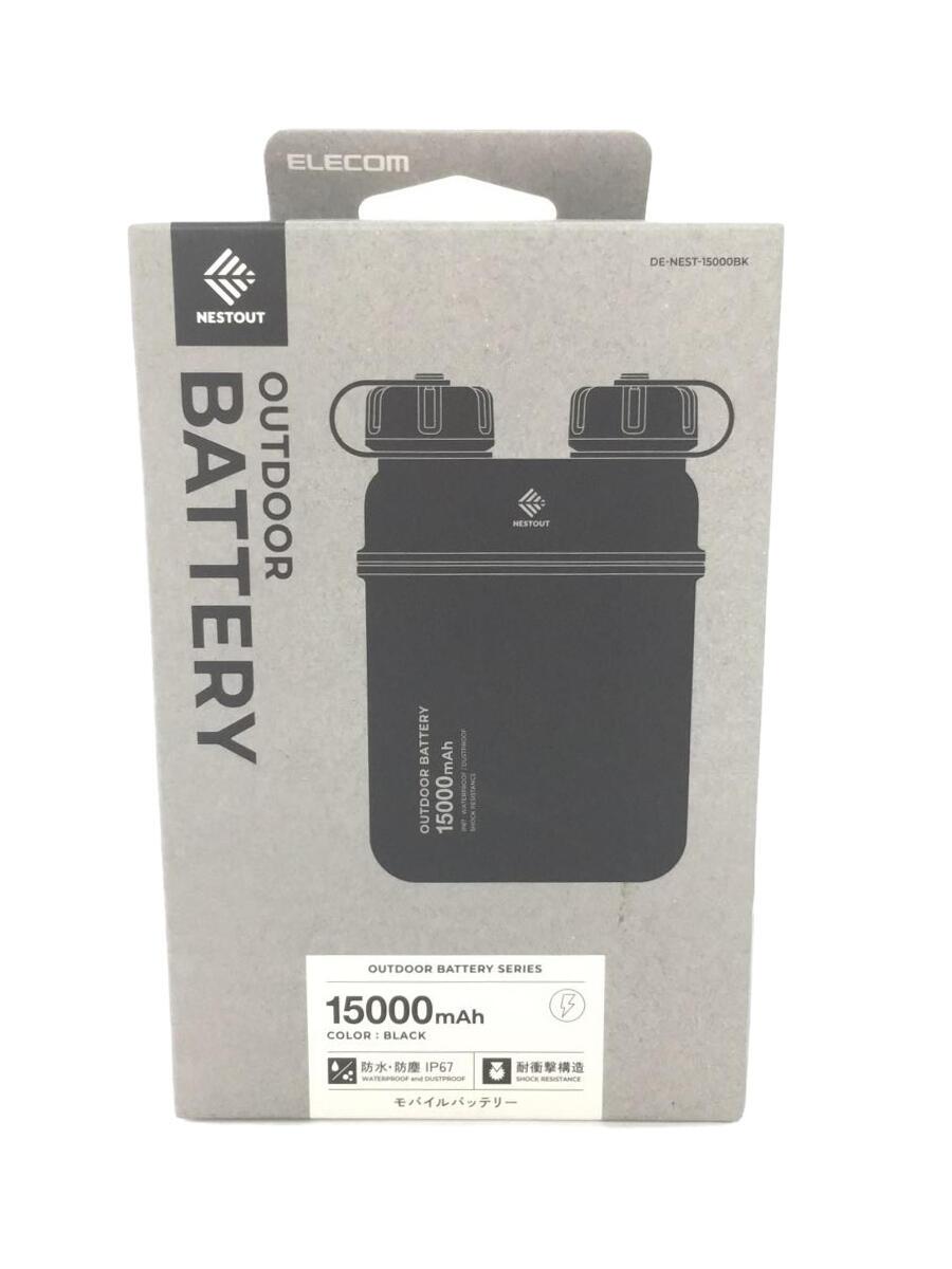 【中古】ELECOM◆OUTDOOR BATTERY/15000mAh/キャンプ用品その他/BLK/ブラック/黒【スポーツ】