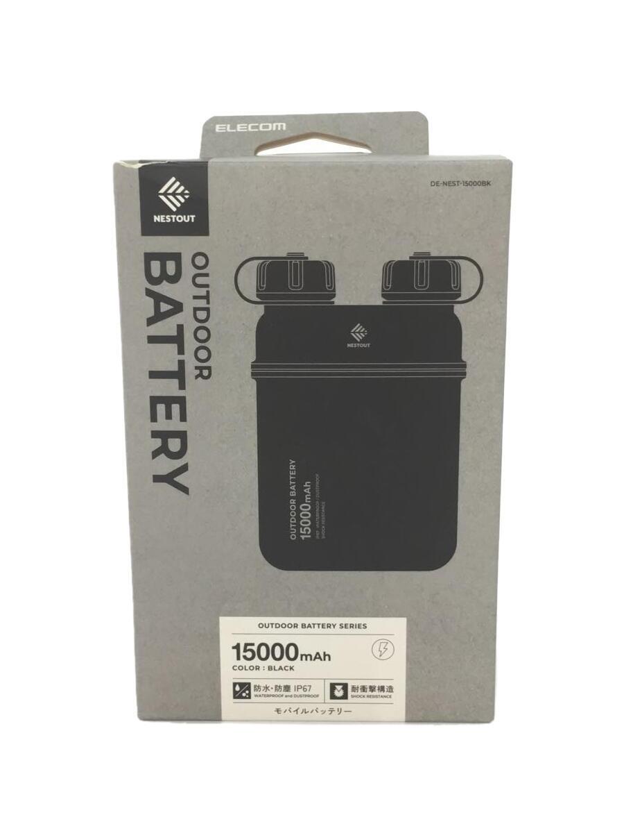 【中古】ELECOM◆OUTDOOR BATTERY/15000mAh/難民キャンプ属具余分の物/BLK/黒いこと/クロ【運動競技】 アウトドア-スポーツ・アウトドア-その他