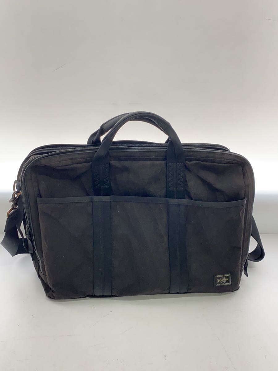 【中古】PORTER◆変わり種2wayブリーフ入れもの/ナイロン/BLK【御徒面子】