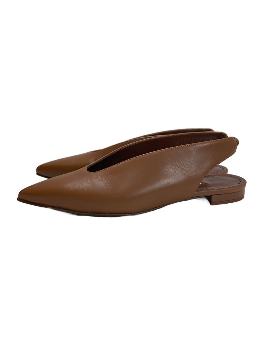 【中古】MANOLO BLAHNIK◆木目細かパンプス/35.5/BRW/牛皮【シューズ】