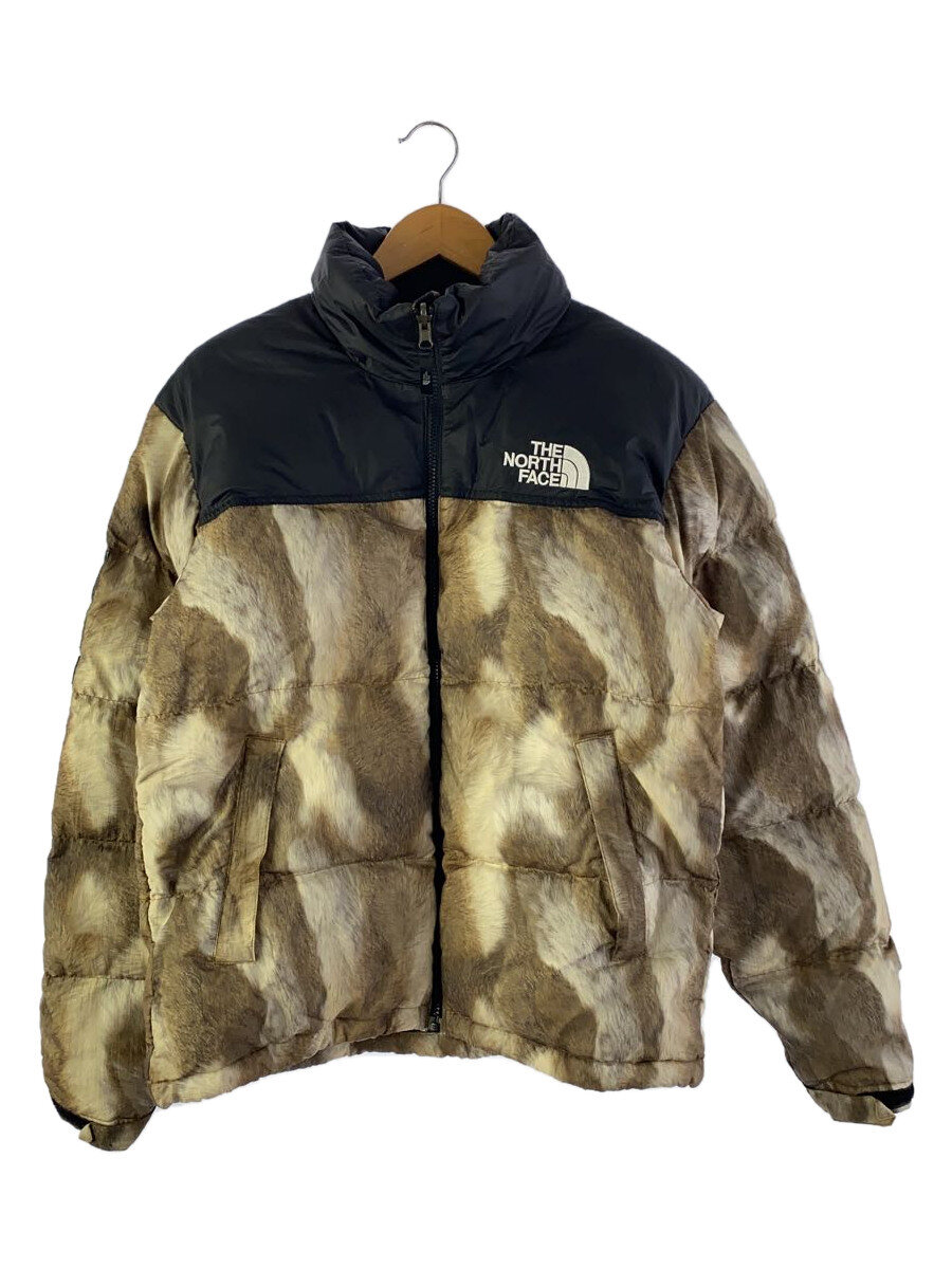 【中古】Supreme◆13AW/FUR PRINT NUPTSE/落ちこむ上衣/S/ナイロン/BEG//【メンズウェア】