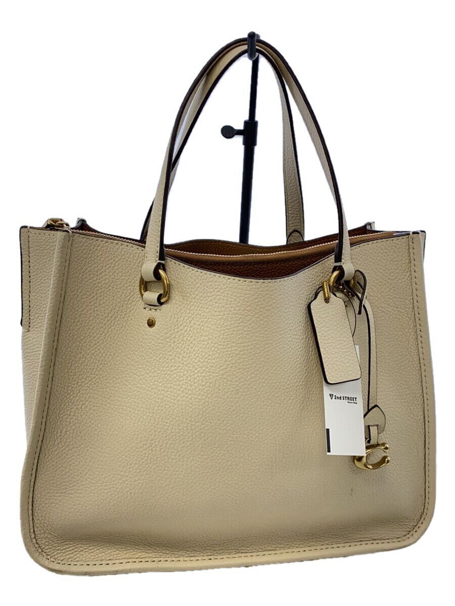 【中古】COACH◆トートバッグ/レザー/BEG/無地/C3460//【バッグ】|2nd STREET 店
