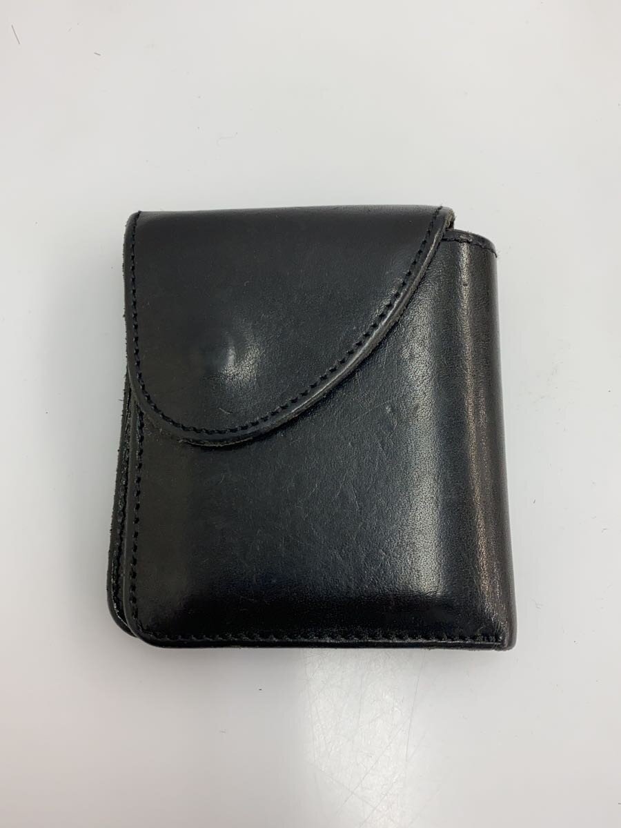 【中古】Hender Scheme◆2つ折り銭入れ/なめし革/BLK/メンズ/DE-RC-WLT【服飾雑貨他】